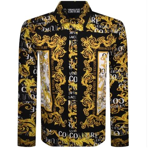 versace jeans couture black shirt